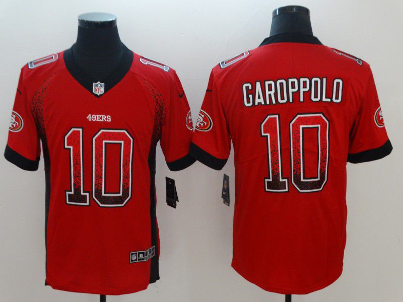 Men San Francisco 49ers 10 Garoppolo Red Nike Drift Fashion Limited NFL Jersey